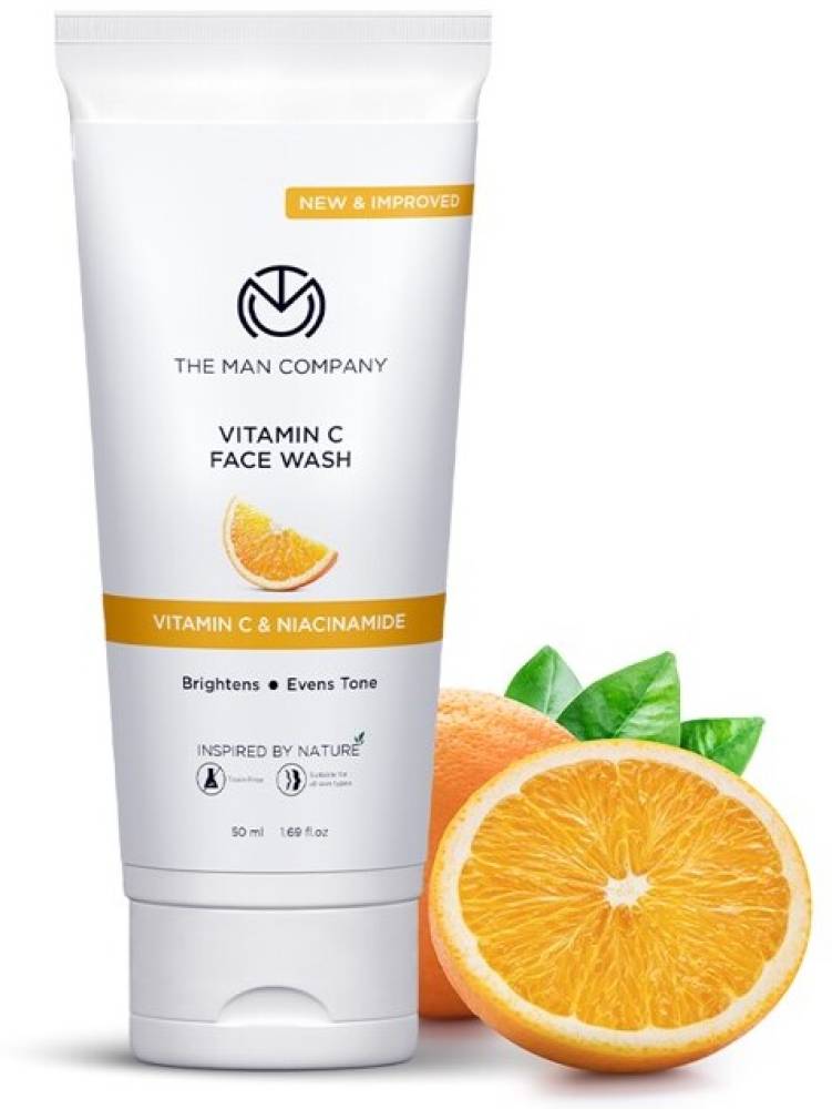 THE MAN COMPANY Vitamin C Face Cleanser for Men for Glowing Skin & Sun Damage Repair Face Wash  (50 ml)