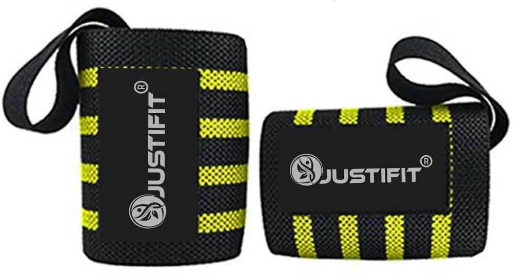 JUSTIFIT Wrist grip bands for gym sports muscle ailments computer work men and women Wrist Support  (Black, Green)