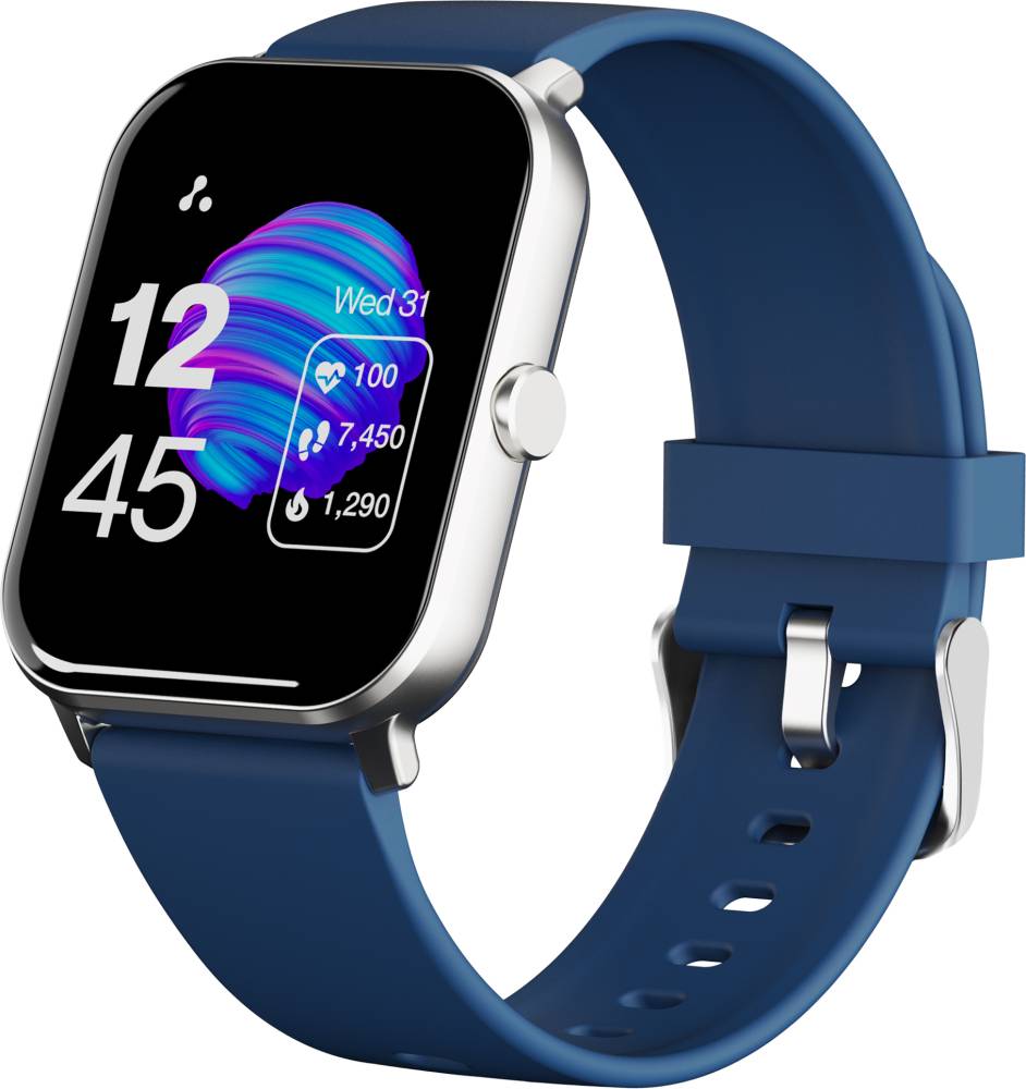 Ambrane Wise-Eon 1.69Lucid Display bluetooth calling function & 7 days battery life Smartwatch  (Blue Strap, Regular)