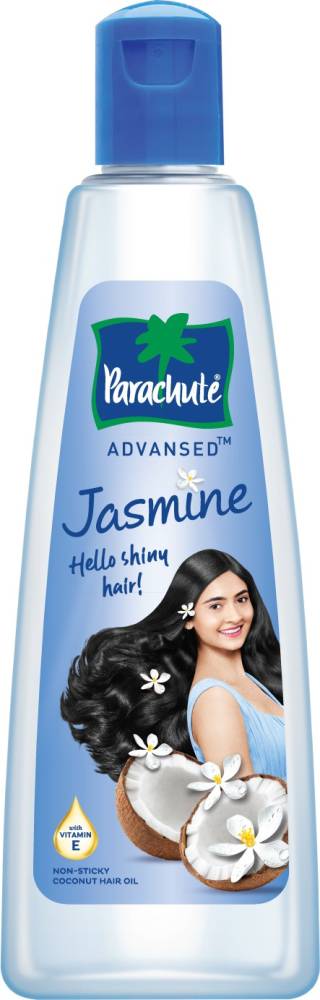 Parachute Advansed Jasmine Coconut Hair Oil with Vitamin E for Healthy Shiny Hair, Non-sticky Hair Oil  (90 ml)