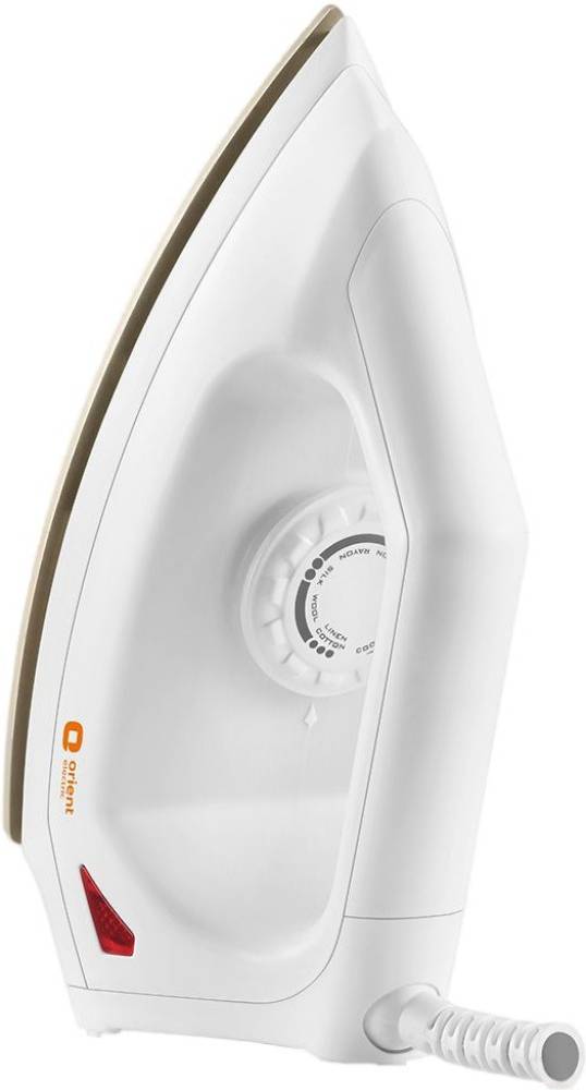 Orient Electric FabriSmooth DIFS10WGP 1000 W Dry Iron  (White, Golden)