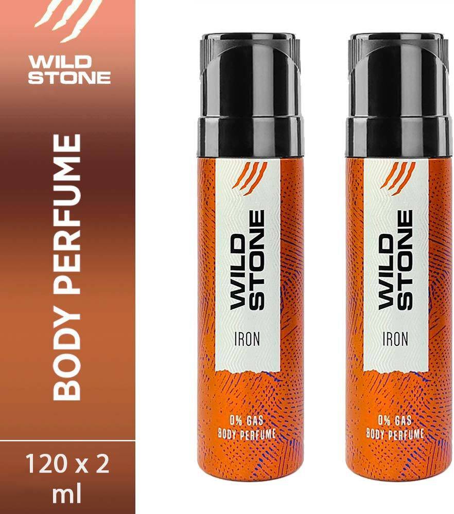 Wild Stone Iron Pack of 2 Perfume Body Spray  -  For Men  (240 ml, Pack of 2)