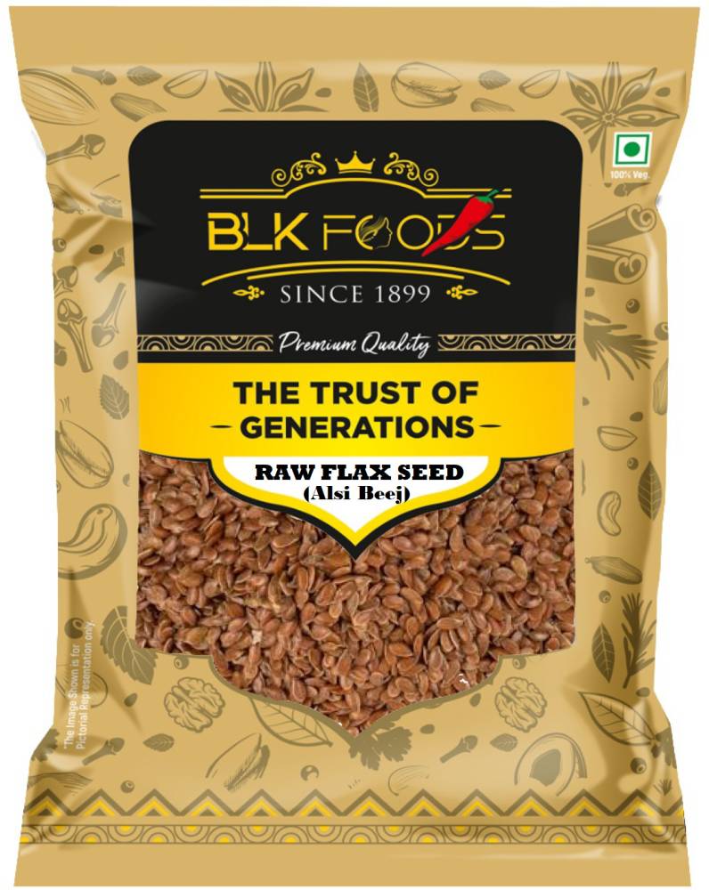 BLK FOODS Select Flax Seeds 400g (Alsi beej) Roasted Flax Seeds  (400 g)