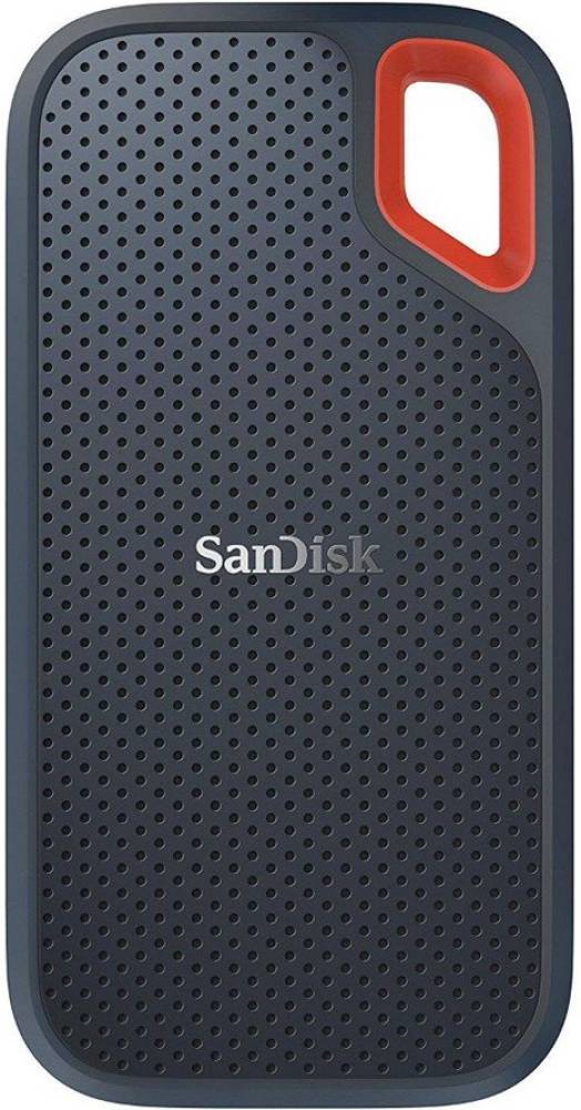 SanDisk E61/1050 Mbs/Window,Mac OS,Android/Portable,Type C Enabled/5 Y Warranty/USB 3.2 1 TB Wired External Solid State Drive (SSD)  (Black, Red, Mobile Backup Enabled)