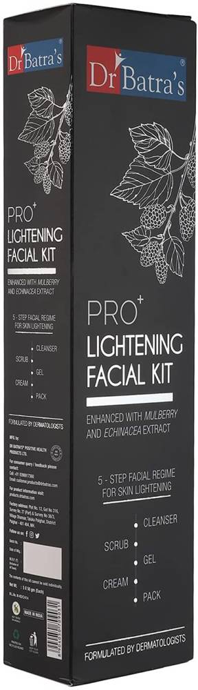 Dr. Batra's PRO+ Lightening Facial Kit Formulated By Dermatologists  (5 x 50 g)