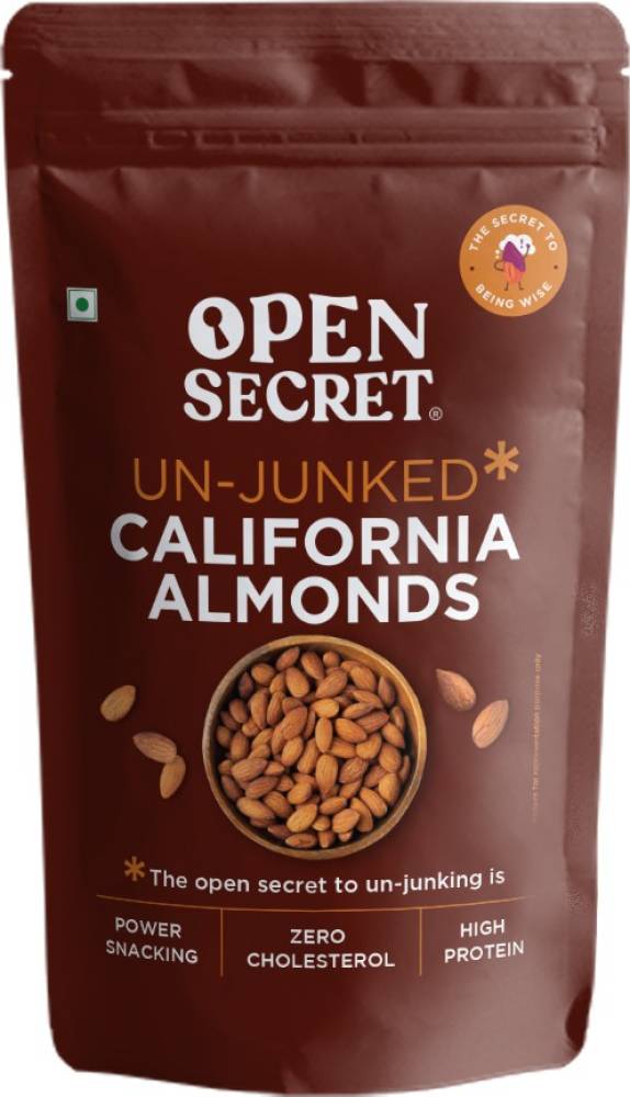 OPEN SECRET Premium Californian | 100% Natural|Tasty, Crunchy| Immunity Boosting Nuts Almonds  (501 g)