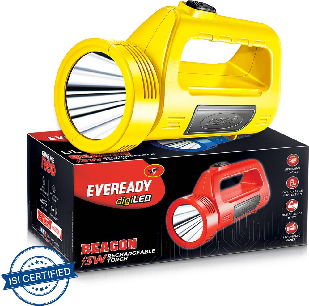 EVEREADY DL29 Torch  (Multicolor, 16.3 CM, Rechargeable)