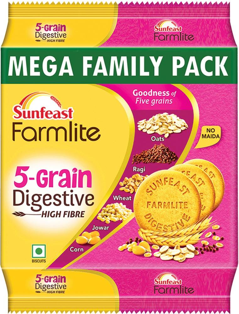 Sunfeast Farmlite 5 Grain Digestive High Fiber  (800 g)
