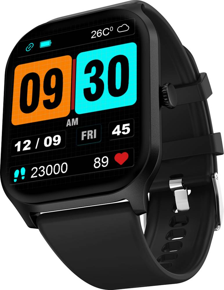 Fire-Boltt Hunter 2.01 inch HD Display Buetooth Calling with Single Chipset, Metal Body Smartwatch  (Black Strap, Free Size)